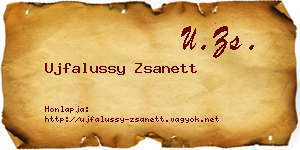 Ujfalussy Zsanett névjegykártya